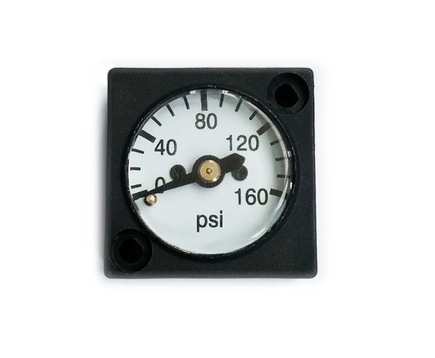 1 Inch Square Pressure Gauge | YGAUES